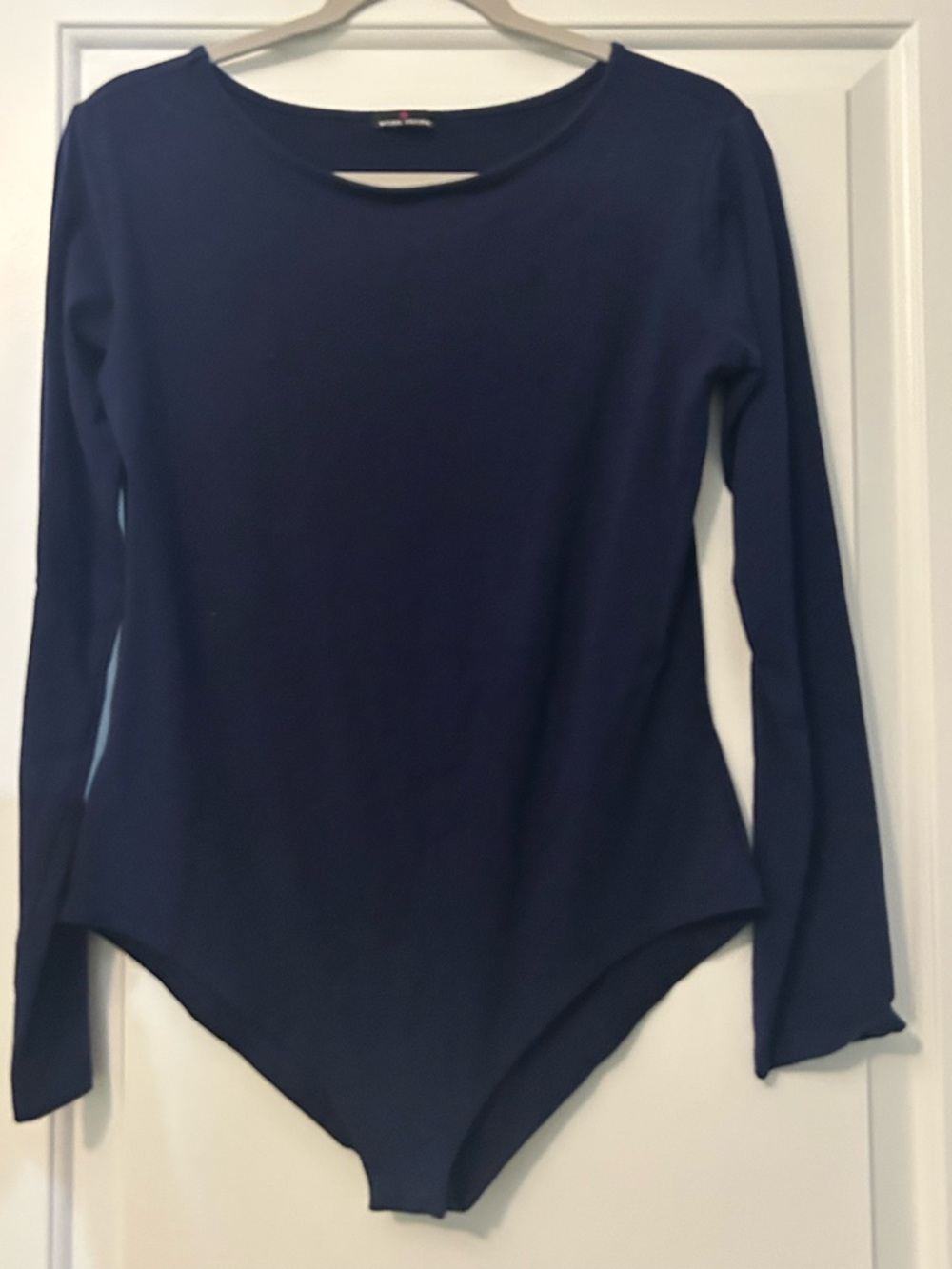 Women’s Long-Sleeve Navy Bodysuit